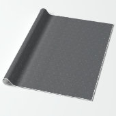 Raindrops On Gray Cadeaupapier (Uitgerold)