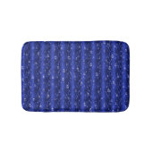 Raindrops op blauw metaal badmat (Voorkant)