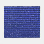 Raindrops op blauw metaal fleece deken (Voorkant (Horizontaal))