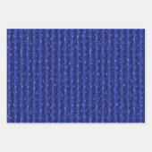 Raindrops op blauw metaal inpakpapier vel (Voorkant 2)