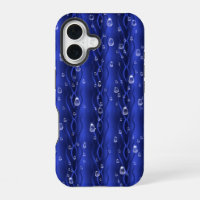 Raindrops op blauw metaal