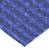 Raindrops op blauw metaal korte tafelloper (Hoek)