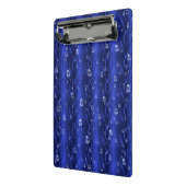 Raindrops op blauw metaal mini klembord (Angled2)