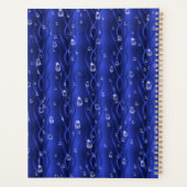 Raindrops op blauw metaal planner (Achterkant)