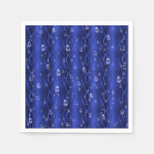 Raindrops op blauw metaal servet (Voorkant)