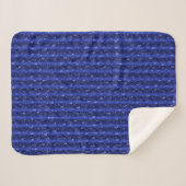 Raindrops op blauw metaal sherpa deken (Voorkant (horizontaal))