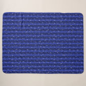 Raindrops op blauw metaal sherpa deken (Voorkant (horizontaal))