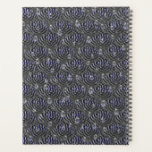 Raindrops op blauwe grijze metalen planner (Achterkant)