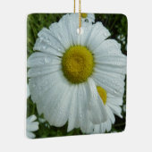 Raindrops op Daisy I Wildflower Floral Keramisch Ornament (Rechts)