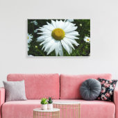 Raindrops op Daisy II Wilde Floral Canvas Afdruk (Insitu (Woonkamer))