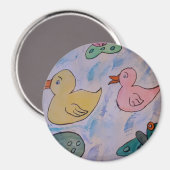 Raindrops op de Ducklings Magnet (Voorkant / Achterkant)