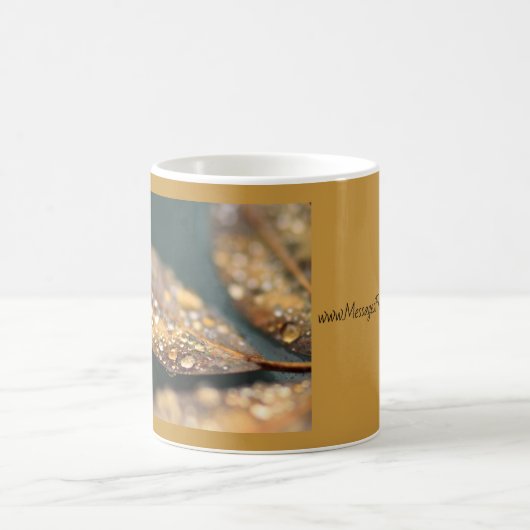 Raindrops op de Mok van leder (Center)