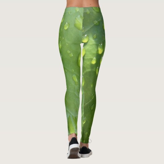 Raindrops op een leder leggings (Achterkant)