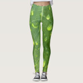 Raindrops op een leder leggings (Voorkant)