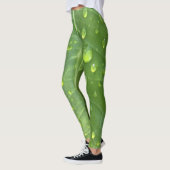 Raindrops op een leder leggings (Links)