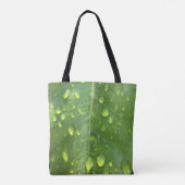 Raindrops op een leder tote bag (Achterkant)