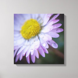 Raindrops op een maaltijd canvas afdruk