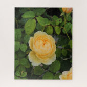 Raindrops op Gele Rose Legpuzzel (Verticaal)