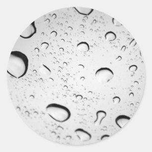 Raindrops op glas ronde sticker
