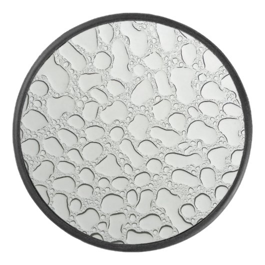Raindrops op glasdak hockey puck (Voorkant)