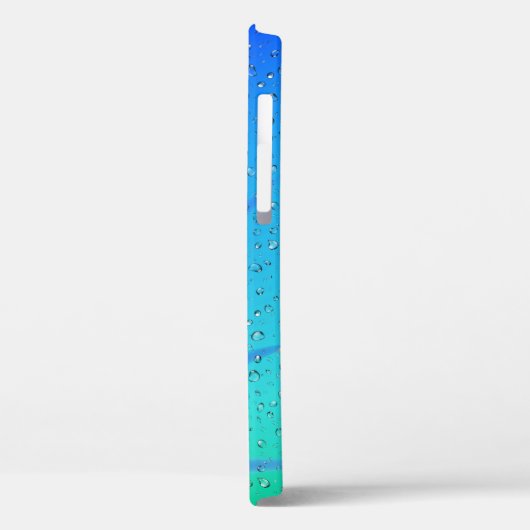 Raindrops op groen en blauw Abstract Case-Mate iPhone Case (Achterkant / Links)