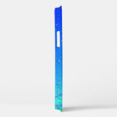 Raindrops op groen en blauw Abstract Case-Mate iPhone Case (Achterkant / Rechts)