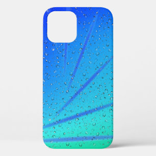 Raindrops op groen en blauw Abstract Case-Mate iPhone Case