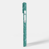 Raindrops op groen metaal Case-Mate iPhone case (Achterkant / Links)