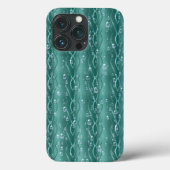Raindrops op groen metaal Case-Mate iPhone case (Achterkant)
