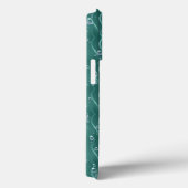 Raindrops op groen metaal Case-Mate iPhone case (Achterkant / Rechts)