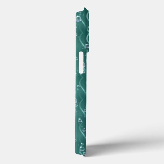 Raindrops op groen metaal Case-Mate iPhone case (Achterkant / Rechts)