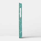 Raindrops op groen metaal Case-Mate iPhone case (Achterkant / Links)