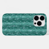 Raindrops op groen metaal Case-Mate iPhone case (Achterkant (horizontaal))