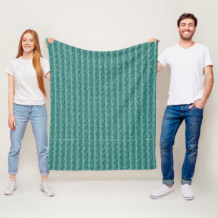 Raindrops op groen metaal fleece deken