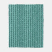Raindrops op groen metaal fleece deken (Voorkant)