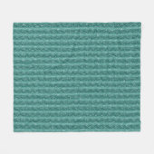 Raindrops op groen metaal fleece deken (Voorkant (Horizontaal))