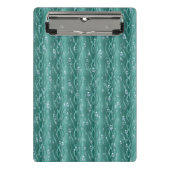 Raindrops op groen metaal mini klembord (Voorkant)