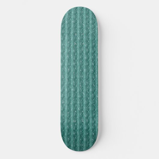 Raindrops op groen metaal persoonlijk skateboard (Voorkant)