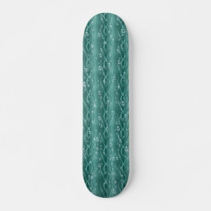 Raindrops op groen metaal persoonlijk skateboard