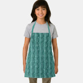 Raindrops op groen metaal schort (Insitu)