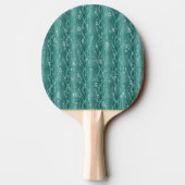 Raindrops op groen metaal tafeltennisbatje (Achterkant)