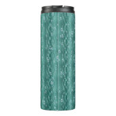 Raindrops op groen metaal thermosbeker (Achterkant)