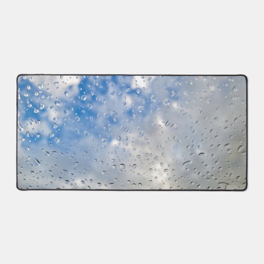 Raindrops op het venster bureaumat (Voorkant)