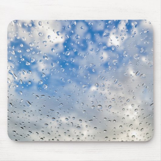 Raindrops op het venster muismat (Voorkant)