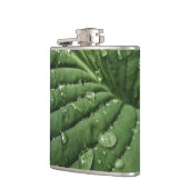 Raindrops op hosta Leaf Flask Heupfles (Links)