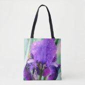 Raindrops op iris - tas (Voorkant)