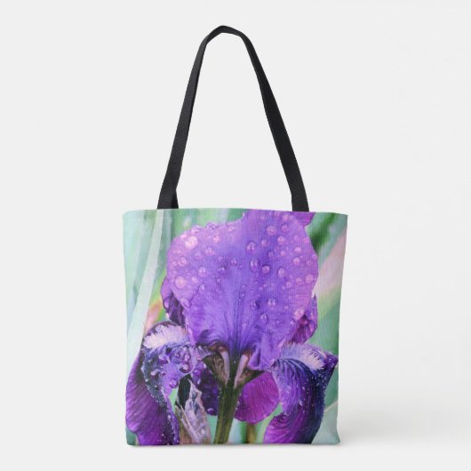 Raindrops op iris - tas (Achterkant)