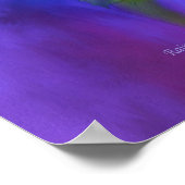 Raindrops op lavender Rozen maken Poster/afdrukken Poster (Hoek)