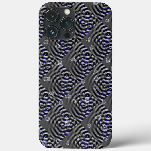 Raindrops op metaal Case-Mate iPhone case (Achterkant)