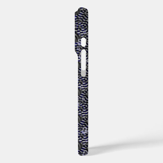 Raindrops op metaal Case-Mate iPhone case (Achterkant / Links)